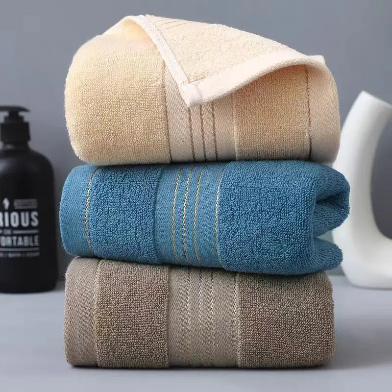 New Style Pure Cotton Face Towels – 2-Piece Set
