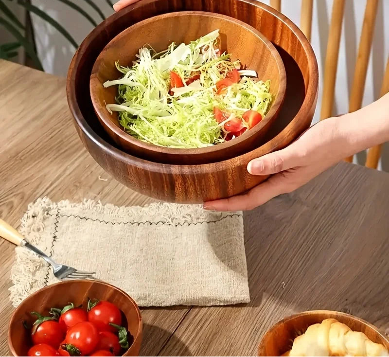Acacia Wooden Bowl – Multi-Purpose &amp; Eco-Friendly
