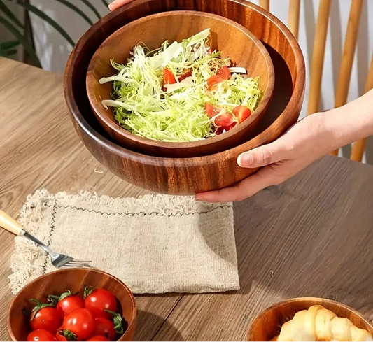 Acacia Wooden Bowl – Multi-Purpose &amp; Eco-Friendly