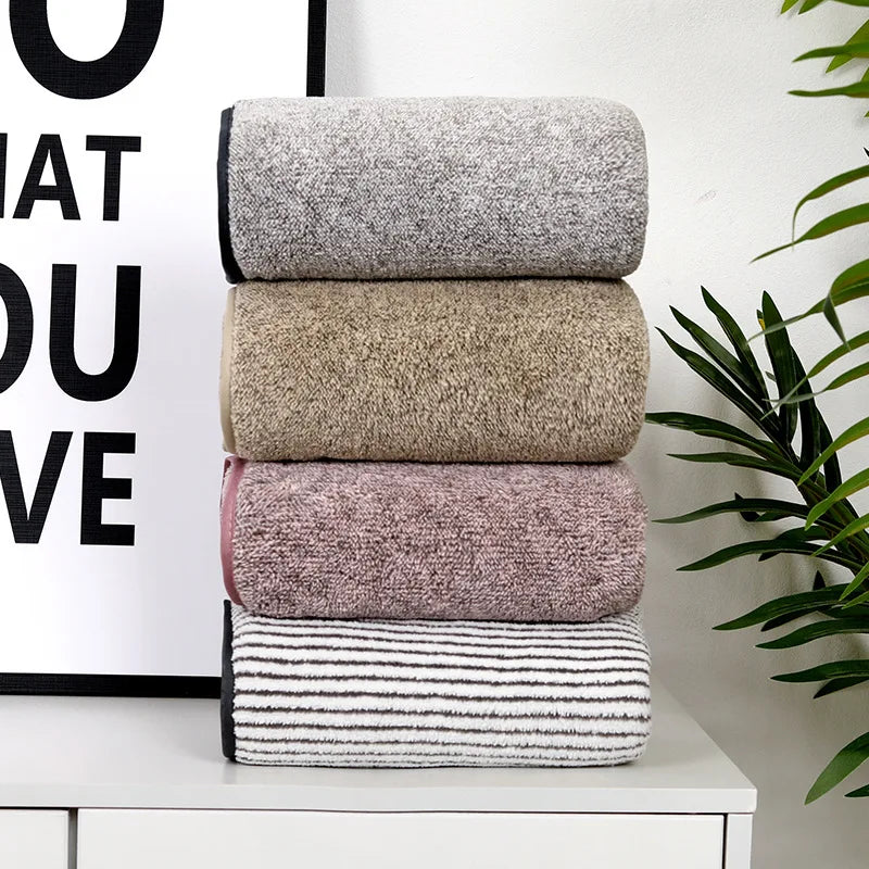 Quick-Dry Bamboo Fiber Bath Towel – Antibacterial &amp; Absorbent