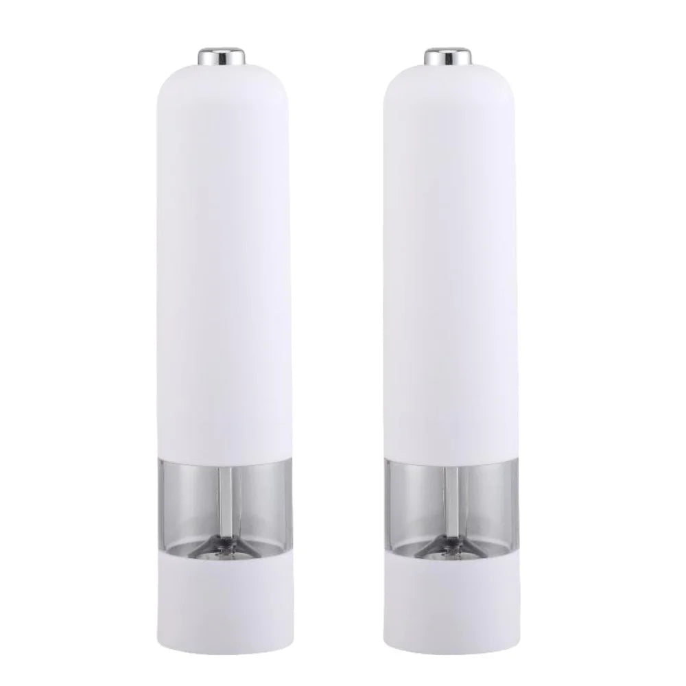 Electric Salt & Pepper Grinder Set – Stainless Steel, Adjustable Mills with Light