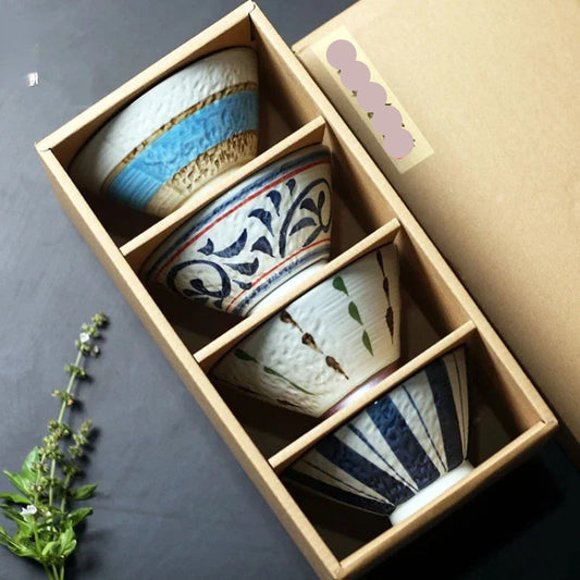 Porcelain Bowl Set – 4 Pcs with Gift Box