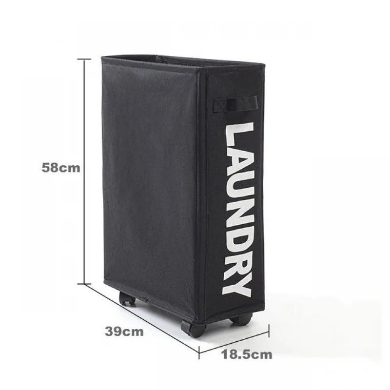Foldable Laundry Basket with Wheels – Oxford Fabric