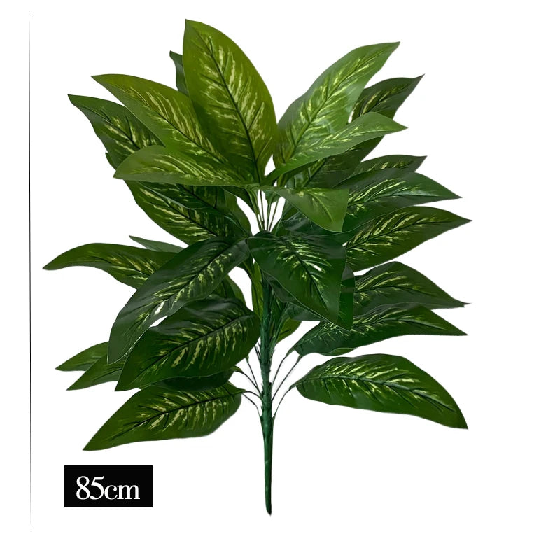 Large Artificial Tropical Plant Branch – 27”–33” Decorative Greenery Stem