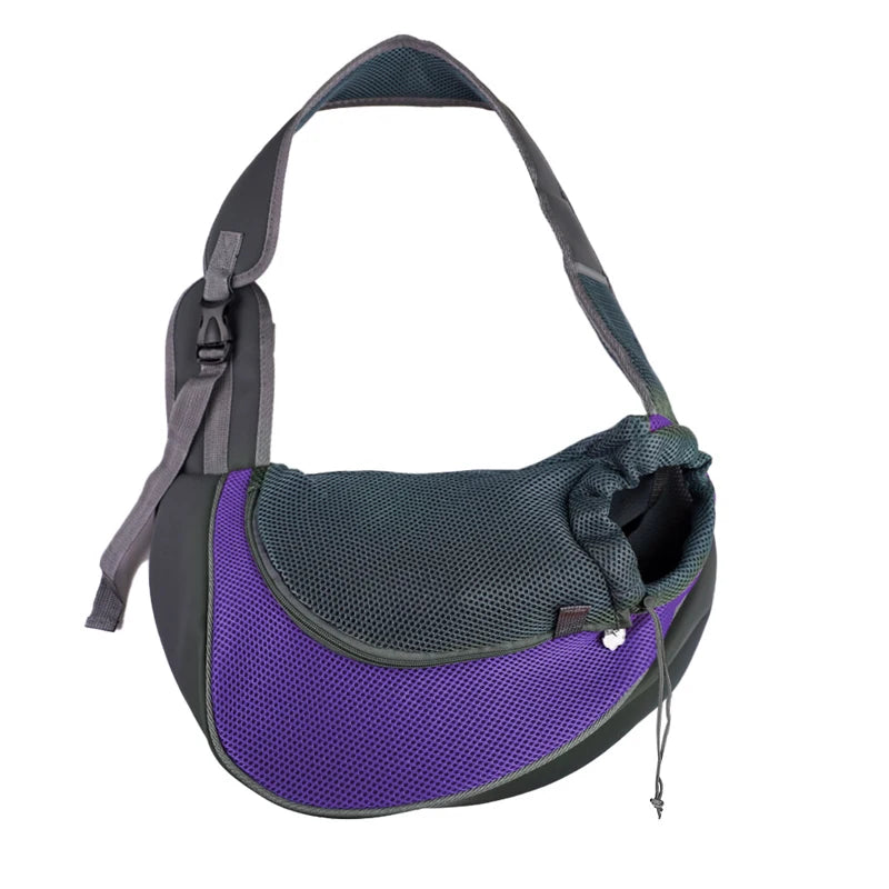 Breathable Pet Carrier Sling – Hands-Free Travel Bag for Small Dogs &amp; Cats