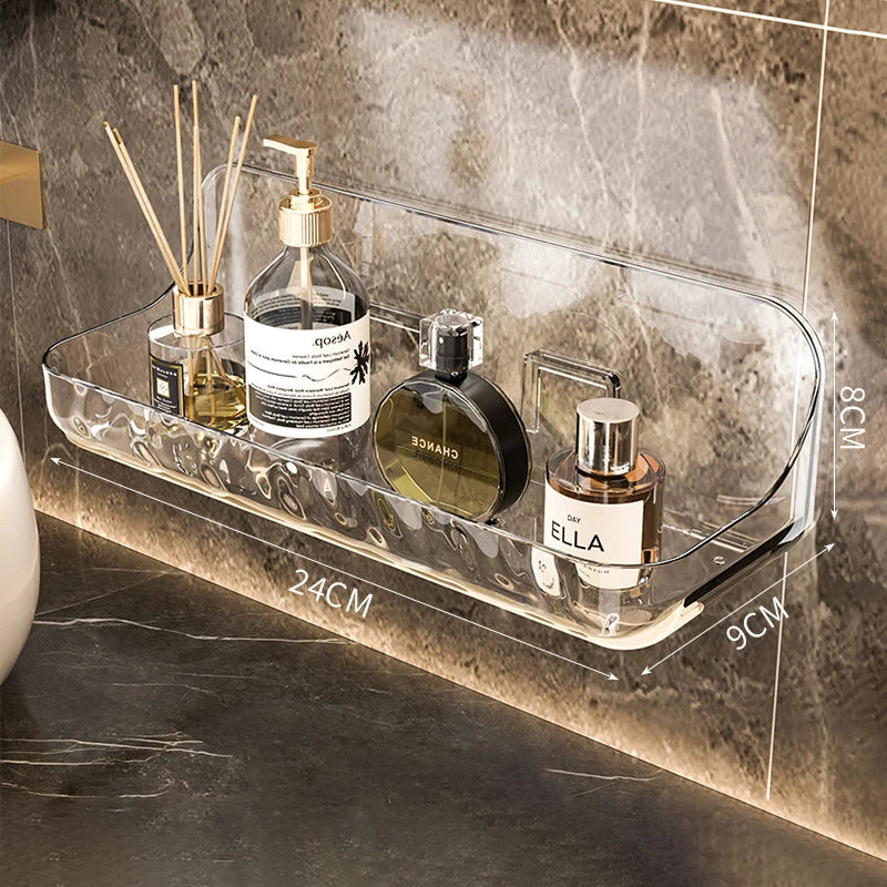 Wall-Mounted Bathroom Storage Tray – Punch-Free Installation
