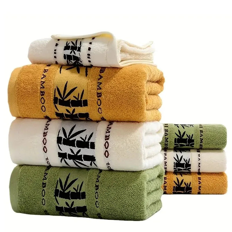 3-Piece Bamboo Towel Set – Soft, Absorbent, Quick-Dry