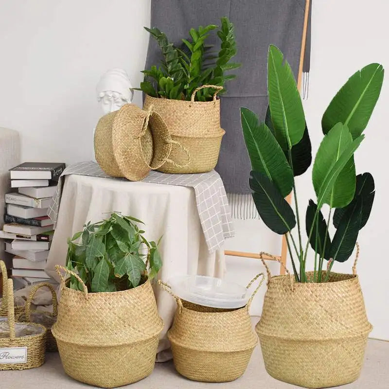 Handmade Wicker Wall Flower Basket
