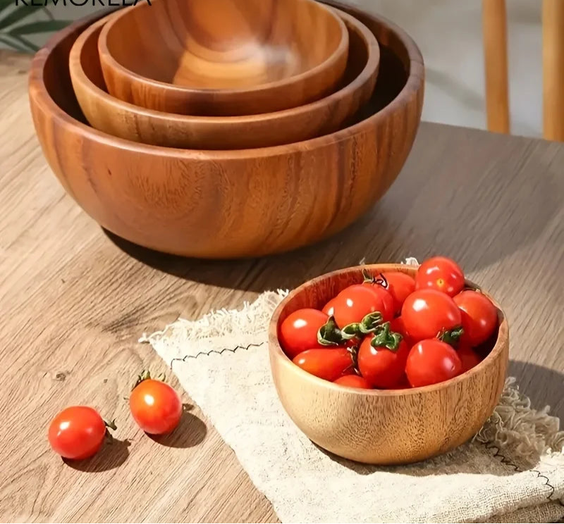 Acacia Wooden Bowl – Multi-Purpose &amp; Eco-Friendly