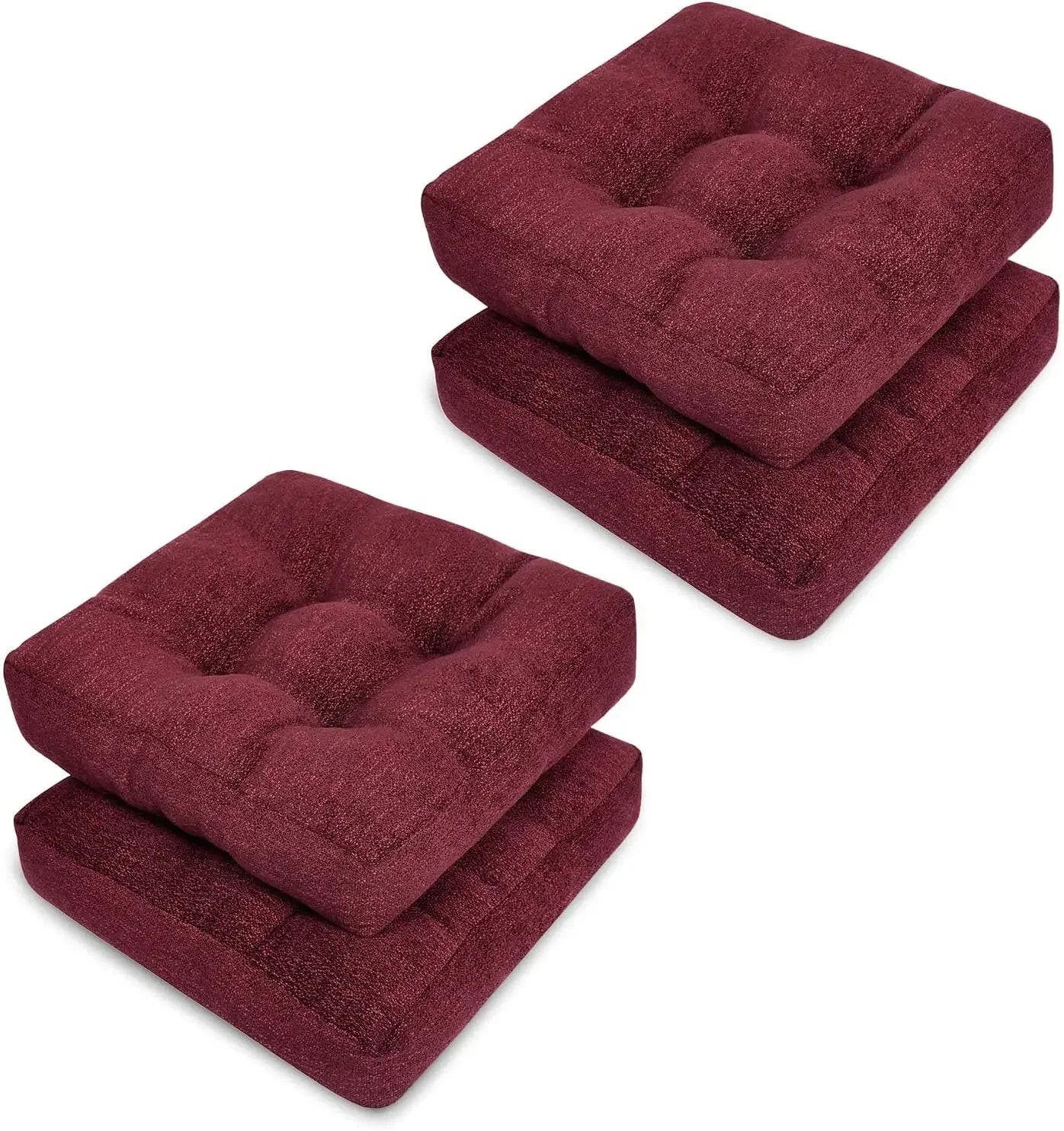 Memory Foam Dining Chair Cushions – Set of 4