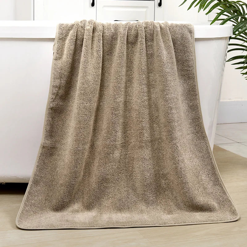 Quick-Dry Bamboo Fiber Bath Towel – Antibacterial &amp; Absorbent