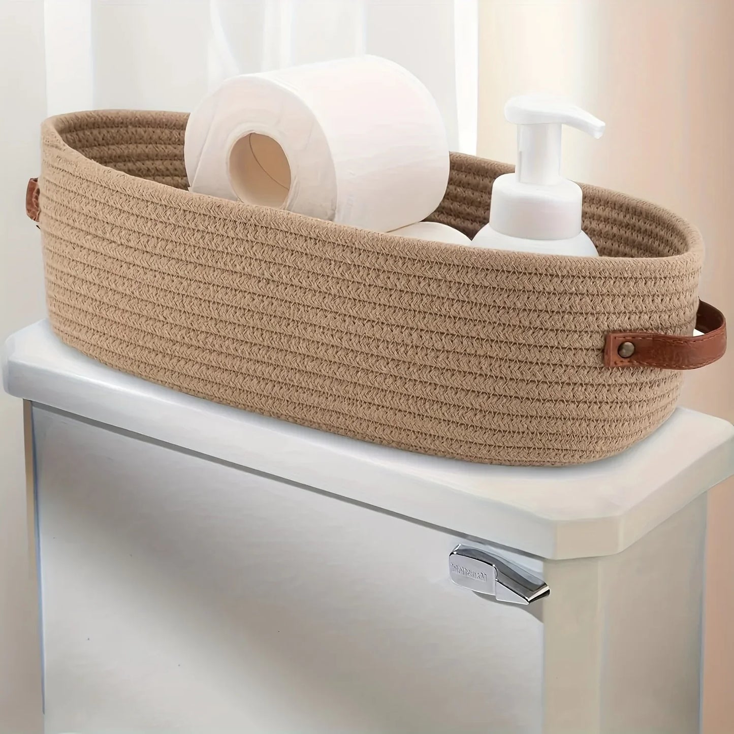 Multi-Purpose Wall Storage Basket – Modern Bathroom &amp; Kitchen Organizer