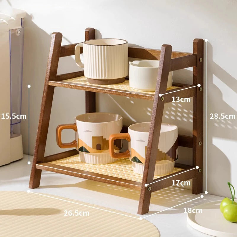 2-Tier Storage Rack – Compact Organizer Shelf