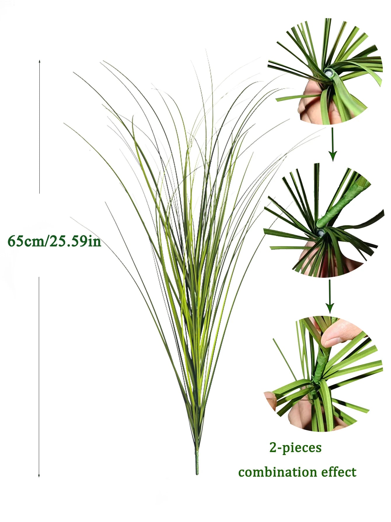 Artificial Tall Onion Grass – 19.7"–37.4" Decorative Faux Plant