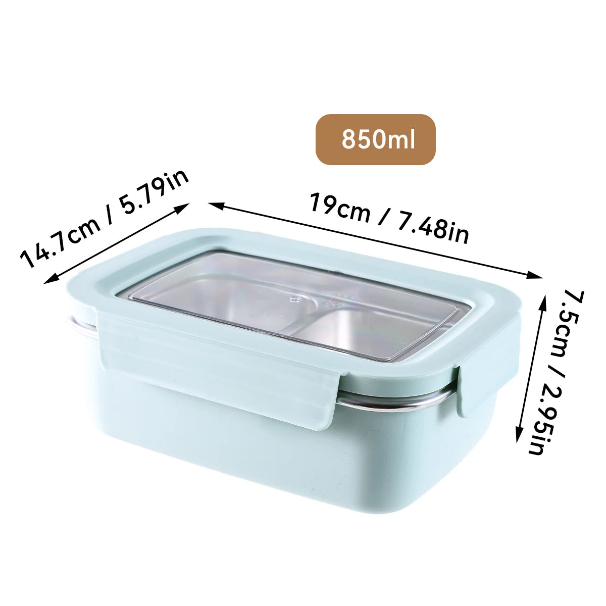 Stainless Steel Leakproof Food Container – Rectangle