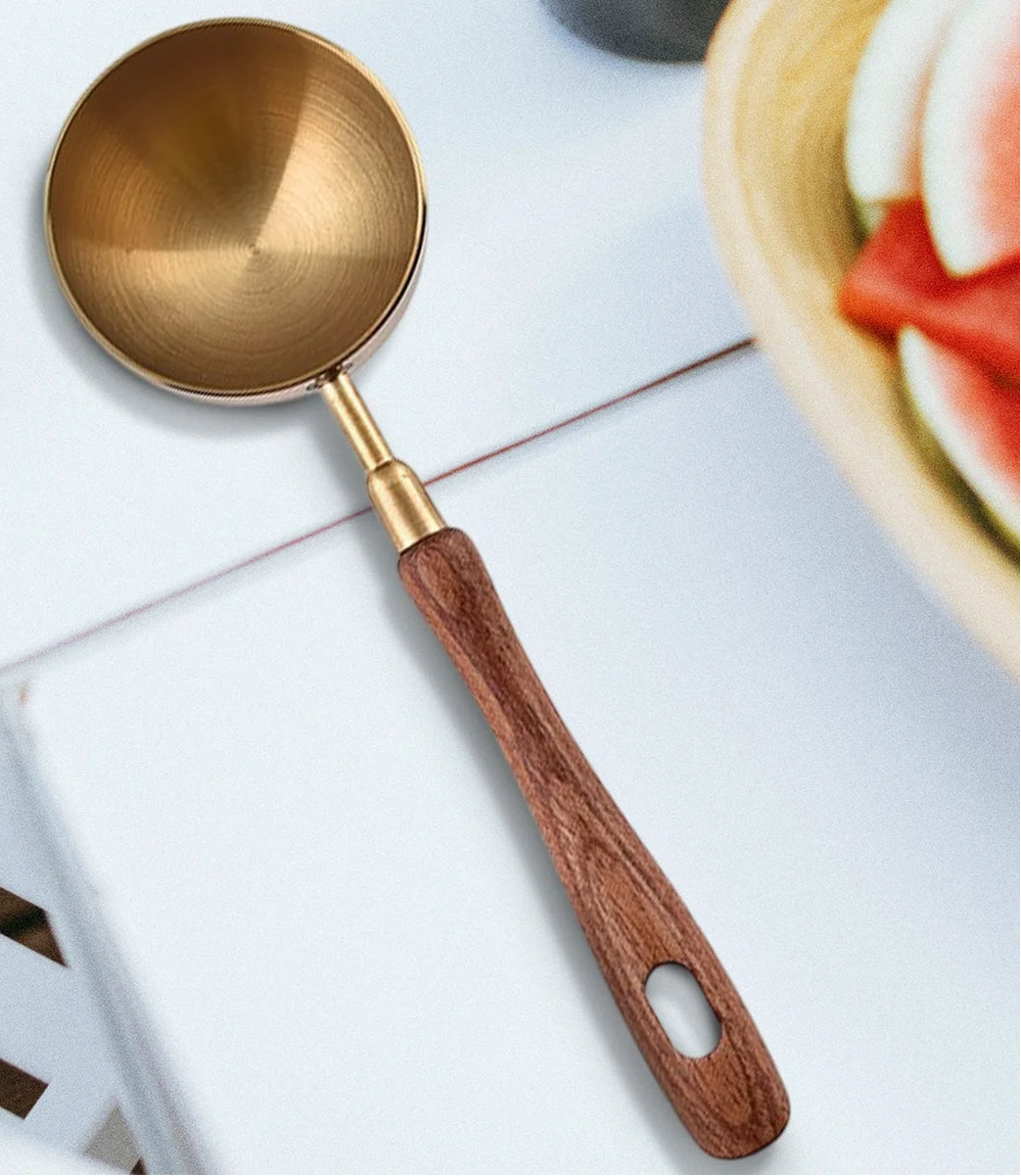 Stainless Steel Coffee Measuring Spoon with Rosewood Handle