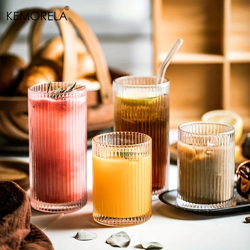Round Clear Glass Cup – Minimalist Drinkware for Everyday Use