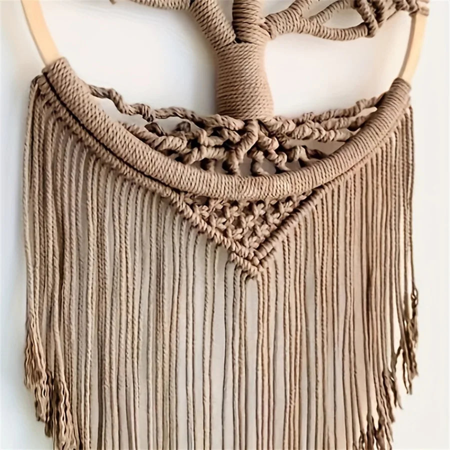 Tree of Life Dream Catcher – Large Macrame Wall Hanging Boho Decor