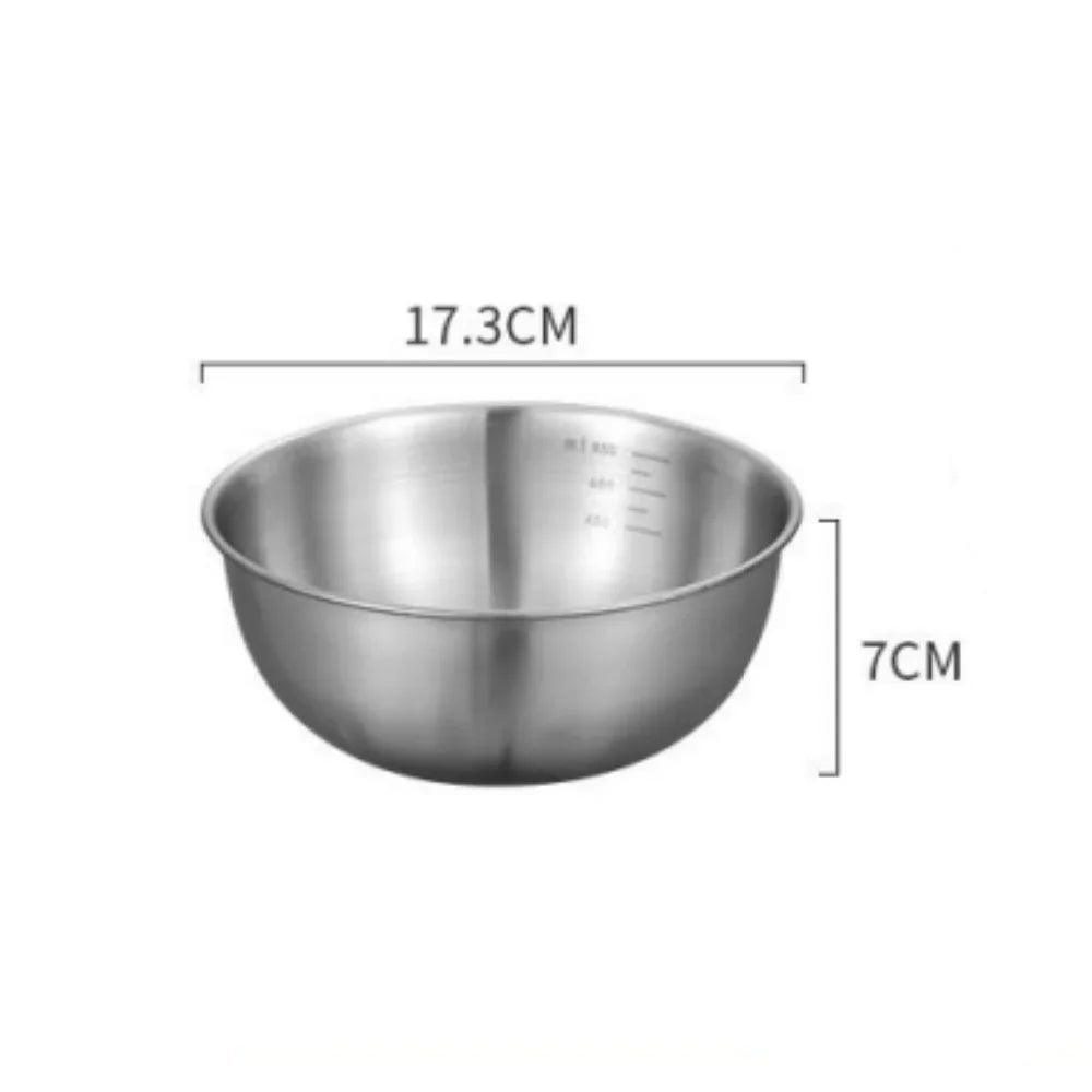 Stainless Steel Mixing Bowl Set – Set of 3 Sizes