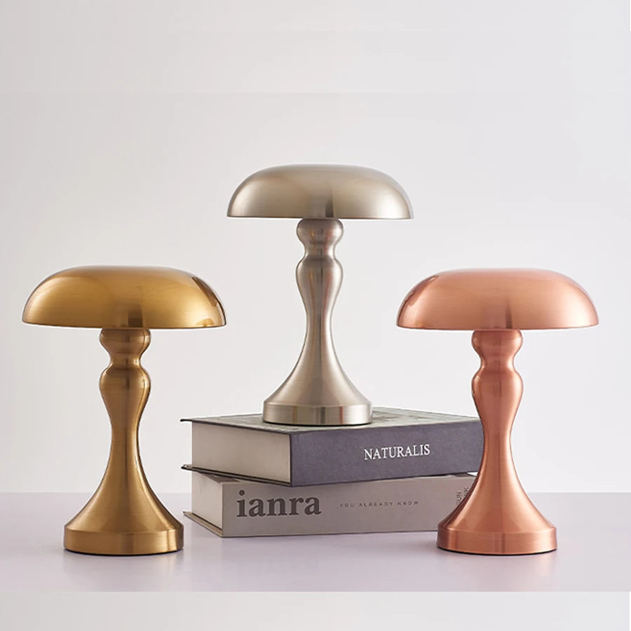 Modern Rechargeable LED Table Lamp – Touch Control, Wireless, Iron Body