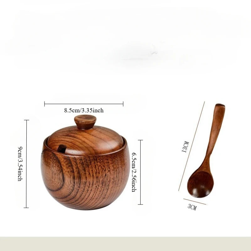 Minimalist Spice Jar with Lid &amp; Spoon – Multi-Use Seasoning Container