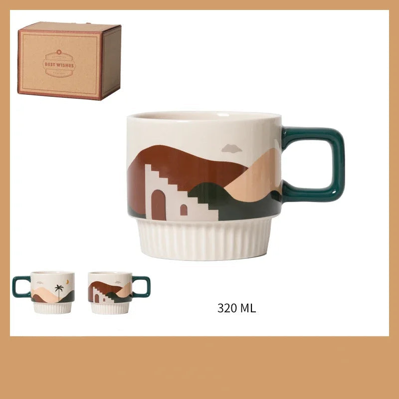 Minimalist Ceramic Coffee Mug with Handle