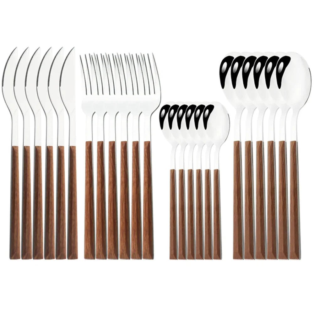 24-Piece Stainless Steel Flatware Set – Service for 6