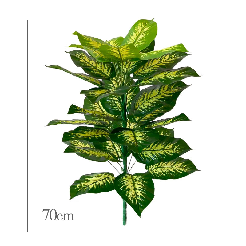 Large Artificial Tropical Plant Branch – 27”–33” Decorative Greenery Stem