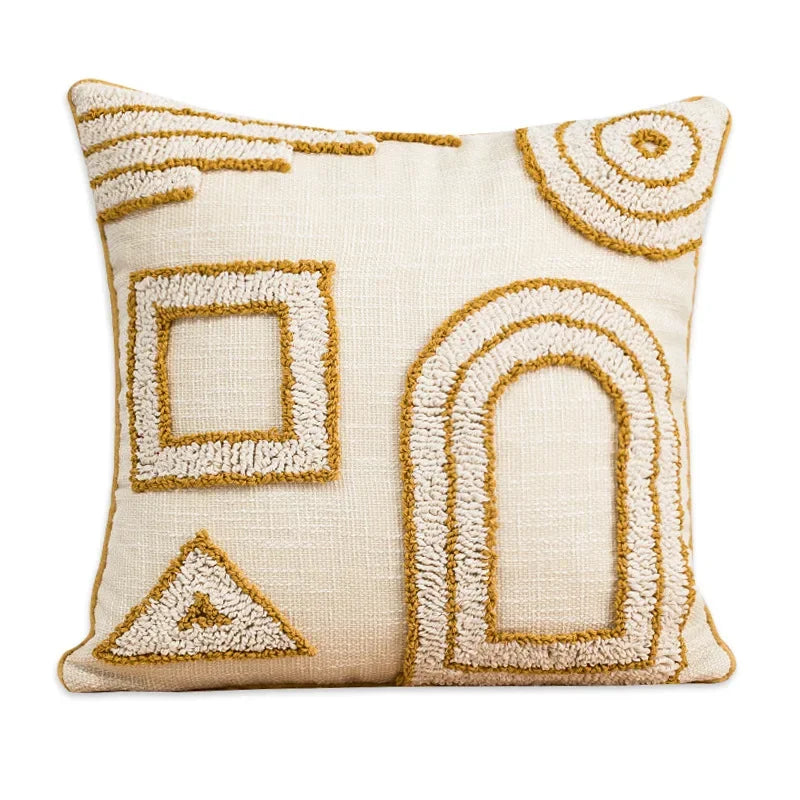 Boho Woven Pillow Cover – Modern Minimalist Cushion Case