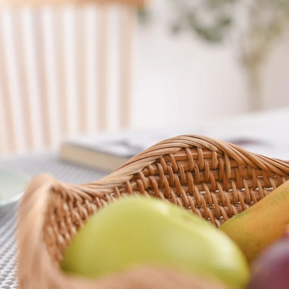 Woven Rattan Fruit Basket – Small, Medium, Large Sizes