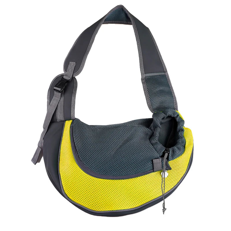 Breathable Pet Carrier Sling – Hands-Free Travel Bag for Small Dogs &amp; Cats