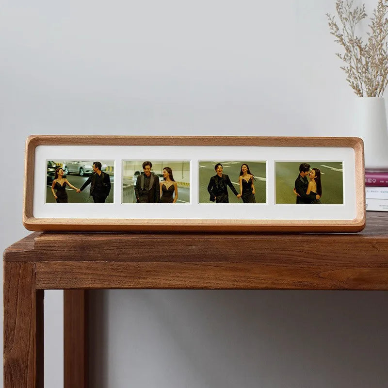 Classic Wooden Rectangle Photo Frame – Single Frame