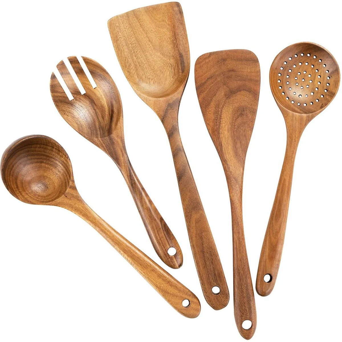 Wooden Kitchenware Cooking Set