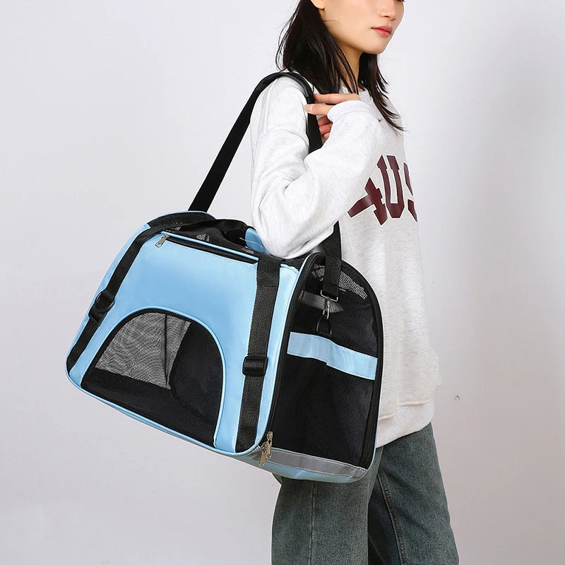 Breathable Pet Travel Bag – Soft-Sided Carrier for Small &amp; Medium Dogs