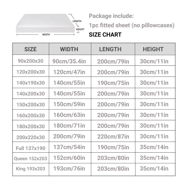 Waterproof Fitted Mattress Cover – Breathable &amp; Durable Bed Protection