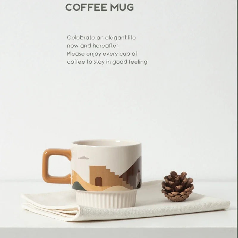 Minimalist Ceramic Coffee Mug with Handle