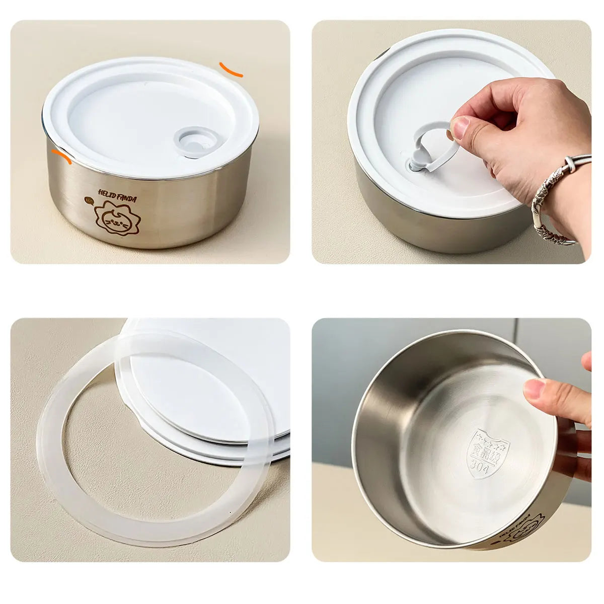 Stainless Steel Food Container – 1 Piece
