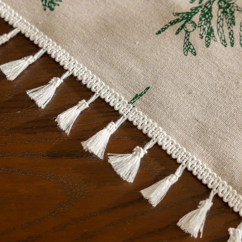Thanksgiving-Inspired Pastoral Tablecloth – Oilproof &amp; Decorative