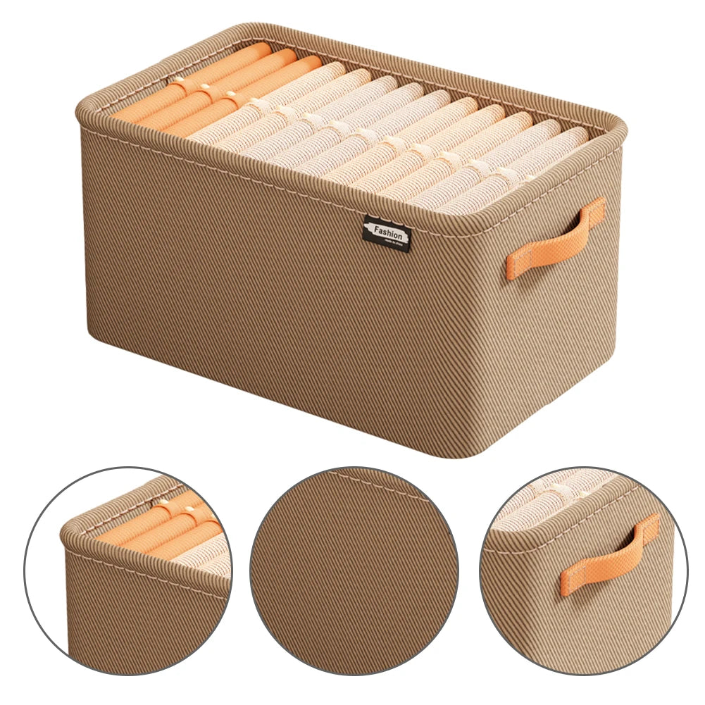 Foldable Clothes Storage Box with Steel Frame and Handles – Multiple Sizes