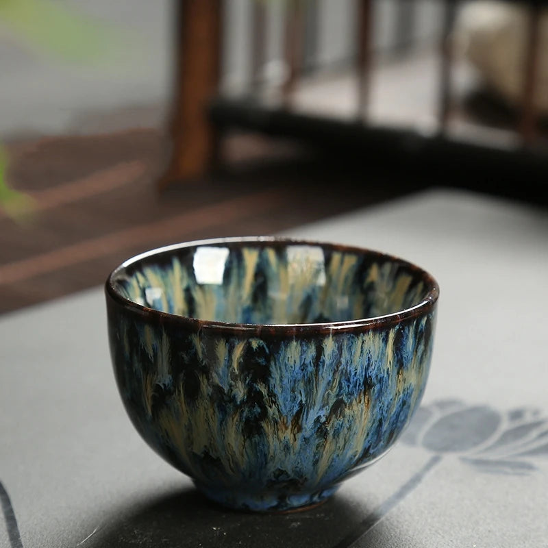 Mini Ceramic Teacup – Gradient Color