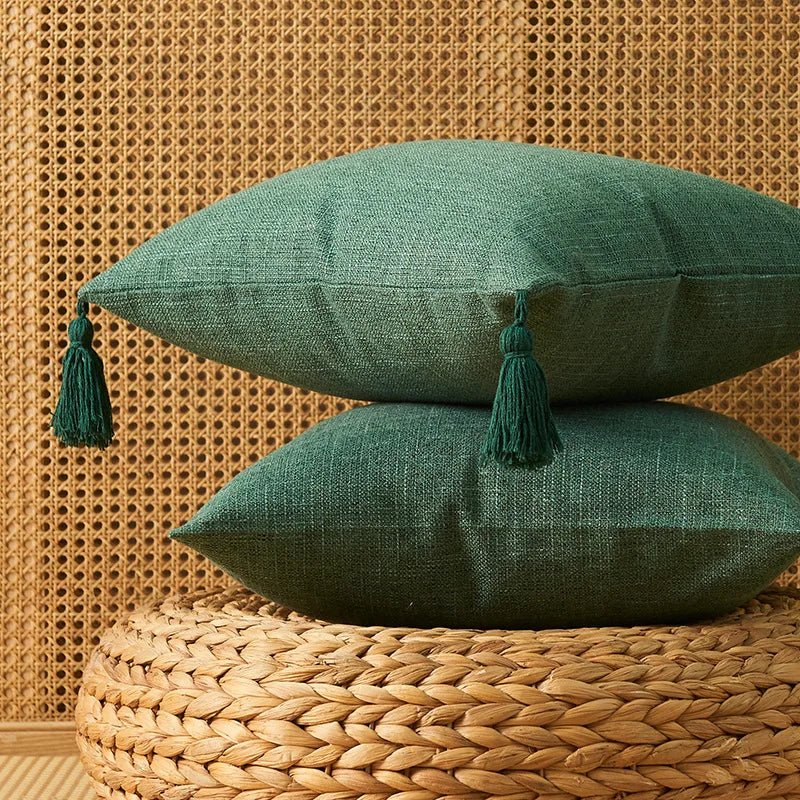 Palm Leaf Pattern Pillow Cover&nbsp;