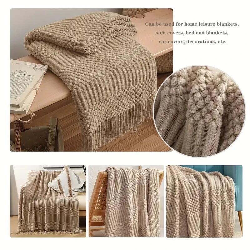 Wearable Acrylic Throw Blanket – Soft, Lightweight &amp; Travel-Friendly