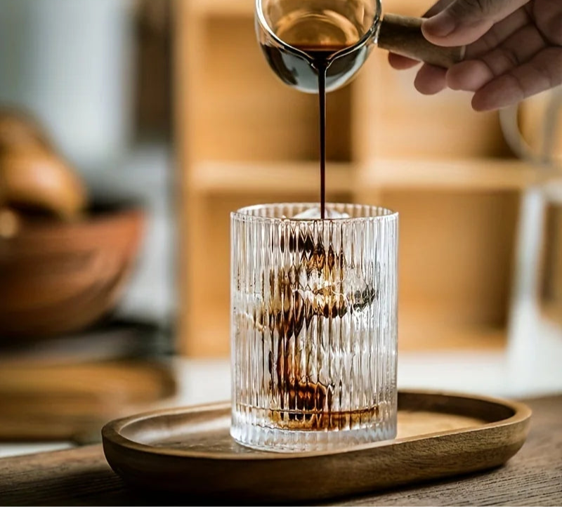Round Clear Glass Cup – Minimalist Drinkware for Everyday Use
