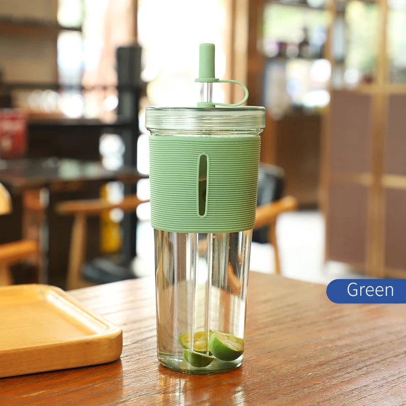 24oz  Reusable Plastic Water Bottle with Straw – Lightweight &amp; Eco-Friendly