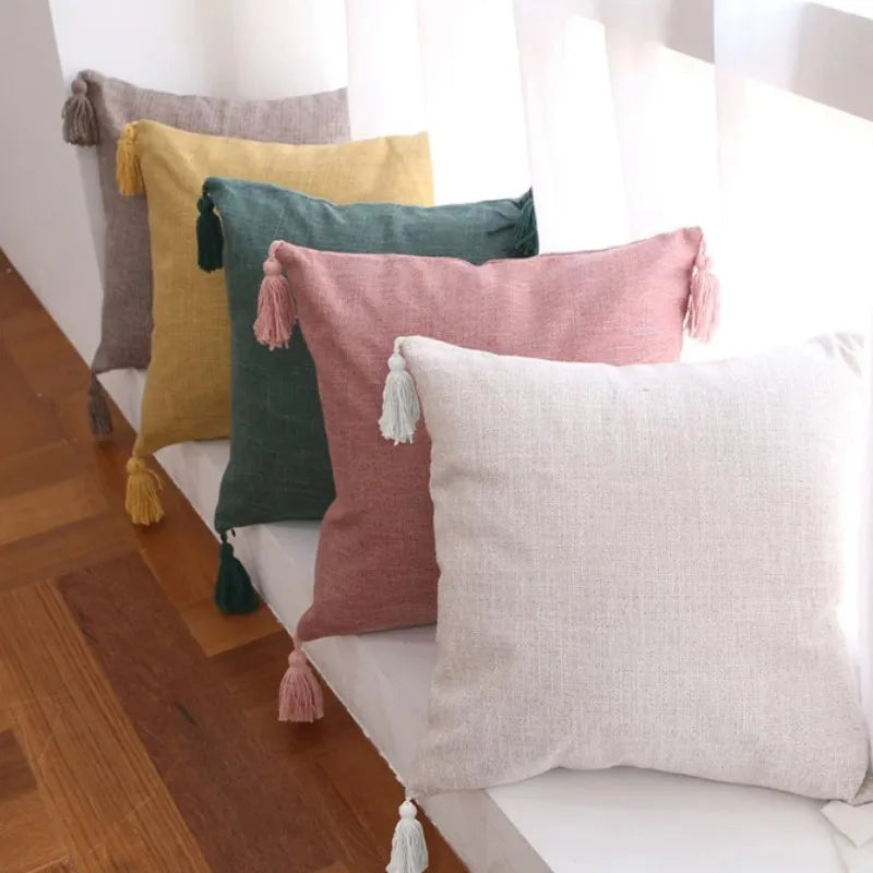 Palm Leaf Pattern Pillow Cover&nbsp;