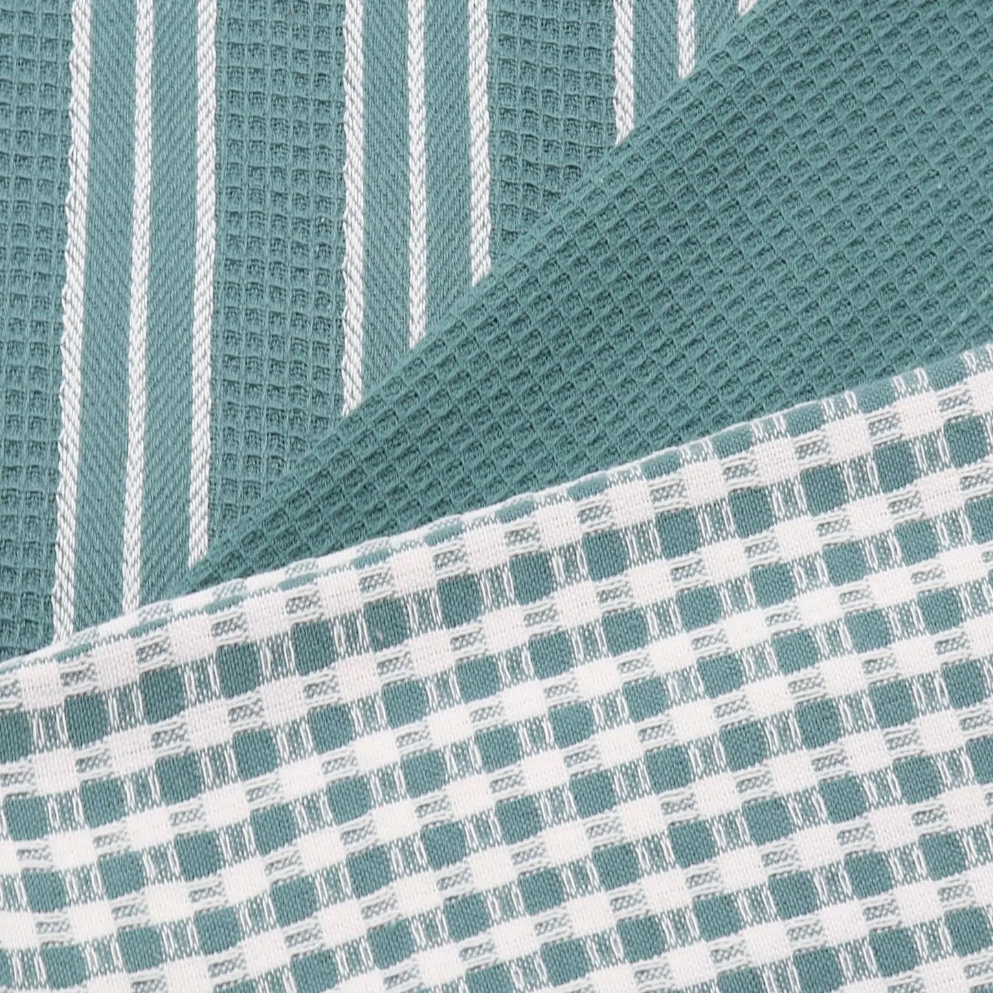 Cotton Kitchen Dish Towels – 100% Pure Cotton, Absorbent & Durable Waffle Weave