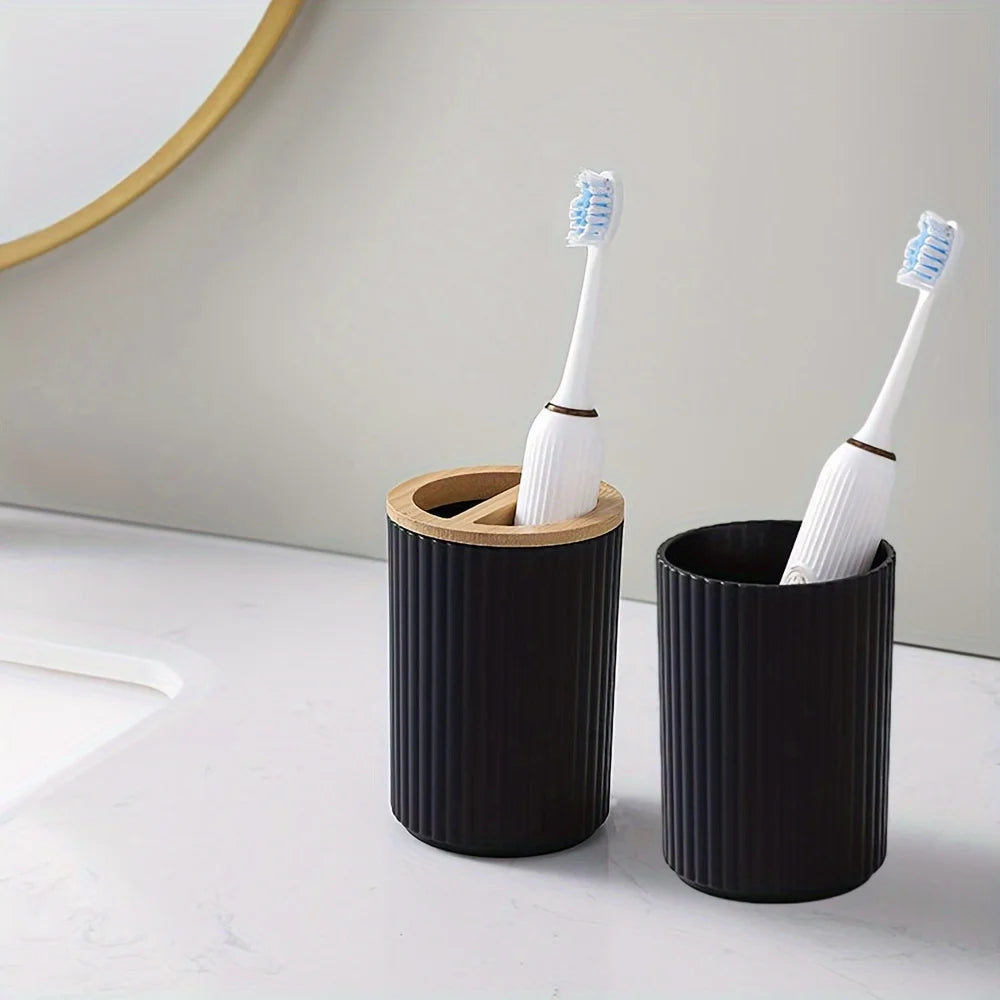 6-Piece Plastic Bathroom Accessories Set