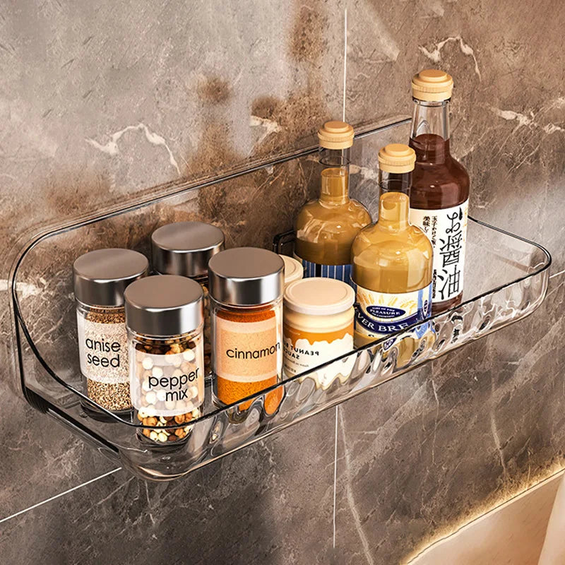 Wall-Mounted Bathroom Storage Tray – Punch-Free Installation