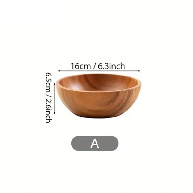 Acacia Wooden Bowl – Multi-Purpose &amp; Eco-Friendly