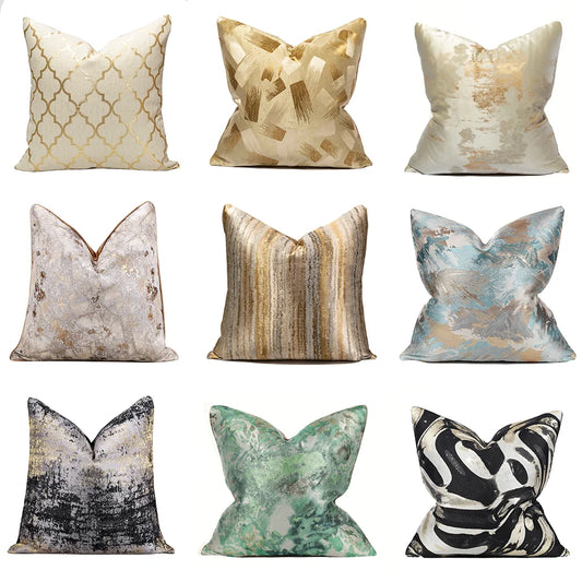 Embroidered Faux Corduroy Cushion Covers